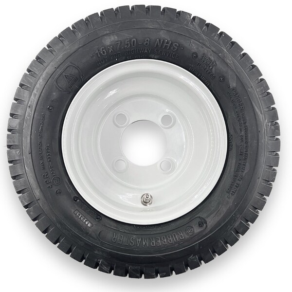 Rubbermaster - Steel Master Rubbermaster 16x7.50-8 4 Ply Turf Tire and 4 on 4 Stamped Wheel Assembly 598980 - main